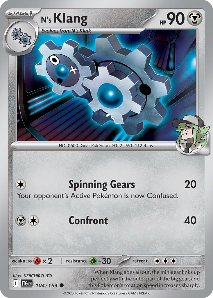 N's Klang - 104/159 - Reverse Holofoil - NM - Common - Journey Together