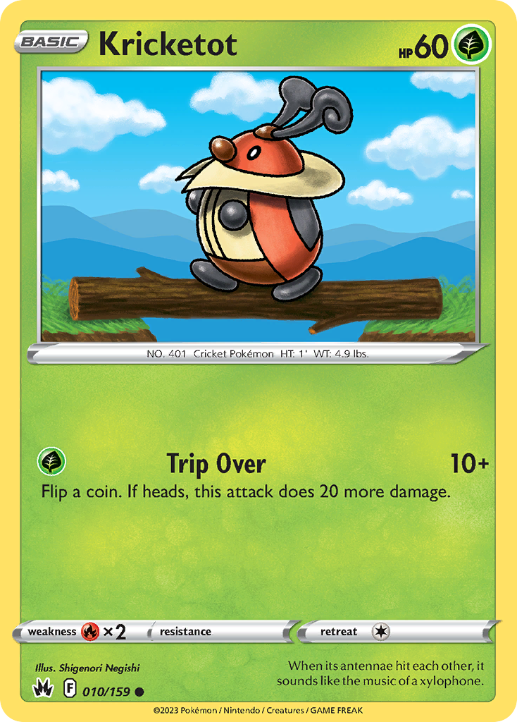 Kricketot - 10/159 - Normal - NM - Common - Crown Zenith