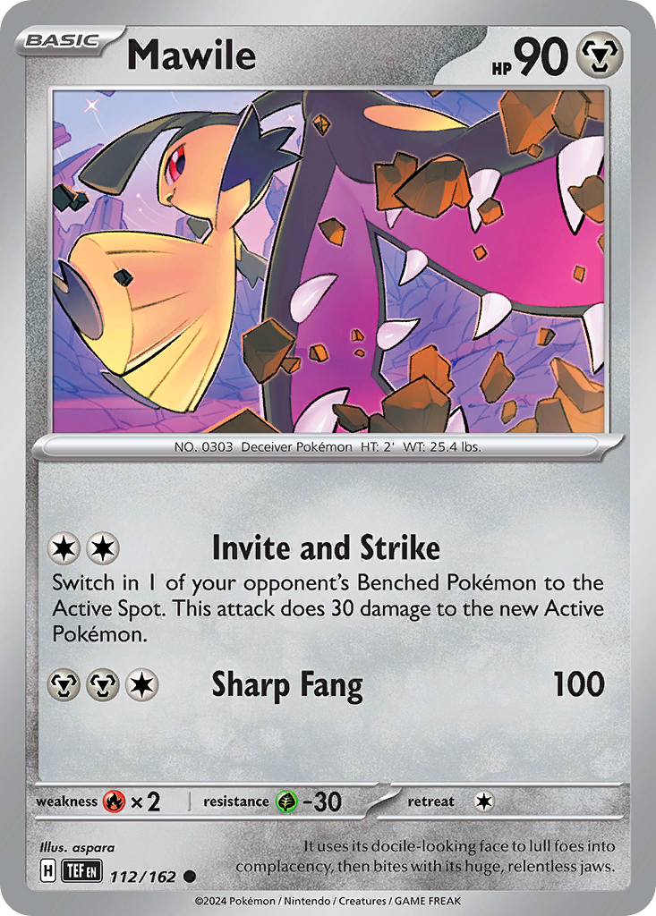 Mawile - 112/162 - Reverse Holofoil - NM - Common - Temporal Forces