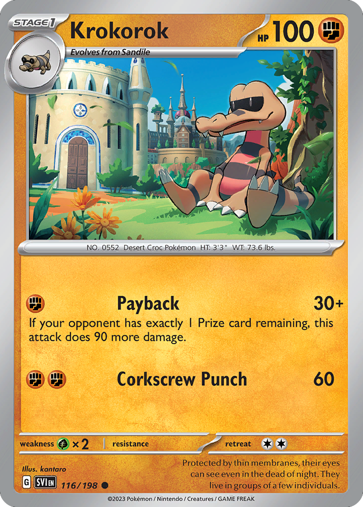 Krokorok - 116/198 - Normal - NM - Common - Scarlet & Violet