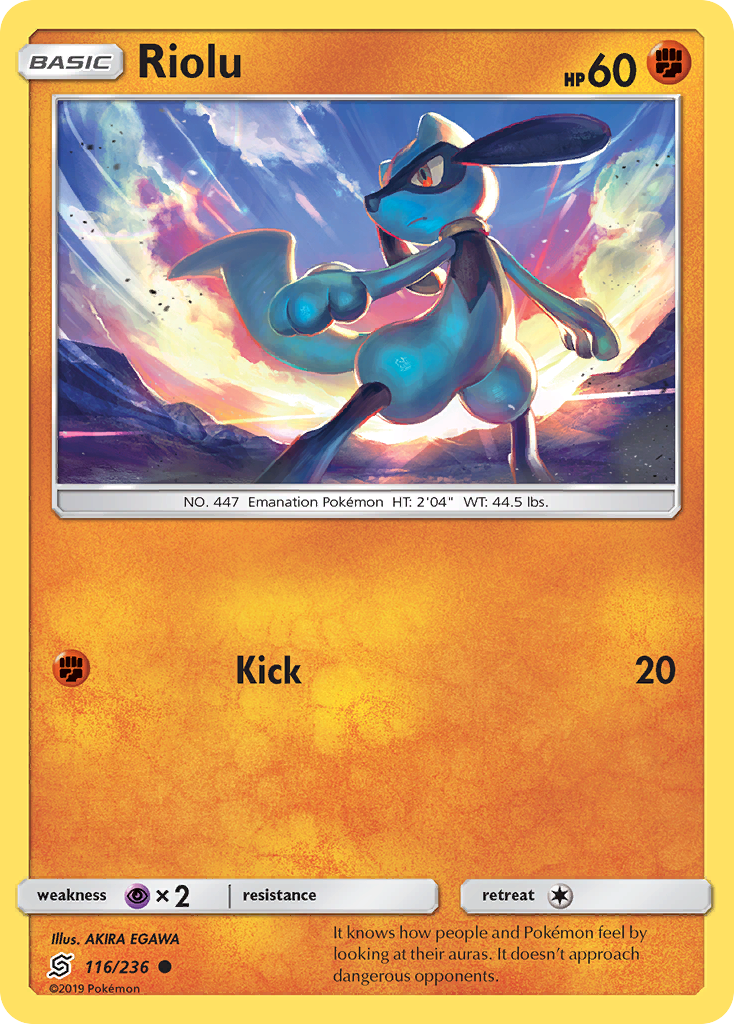 Riolu - 116/236 - Normal - NM - Common - Unified Minds