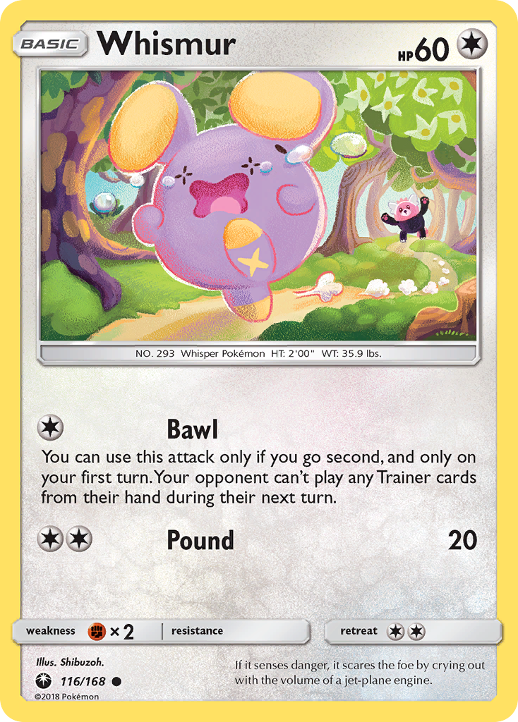 Whismur - 116/168 - Normal - NM - Common - Celestial Storm