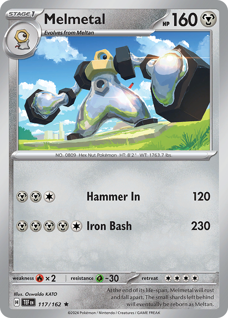 Melmetal - 117/162 - Reverse Holofoil - NM - Rare - Temporal Forces