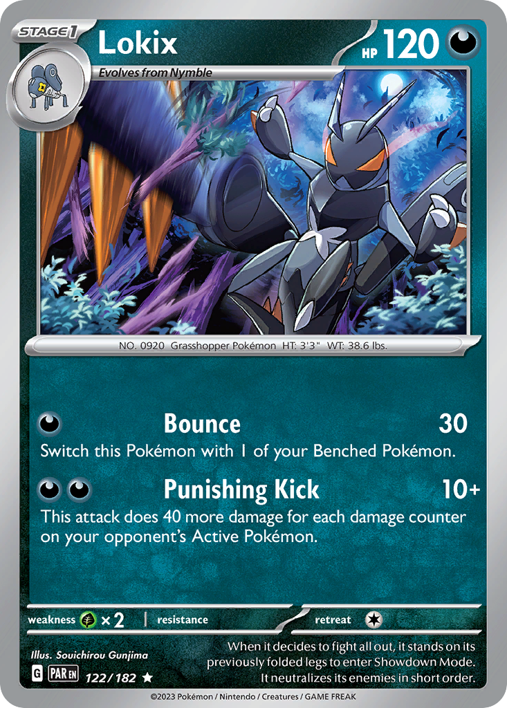 Lokix - 122/182 - Holofoil - NM - Rare - Paradox Rift