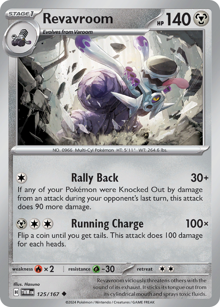 Revavroom - 125/167 - Normal - NM - Uncommon - Twilight Masquerade