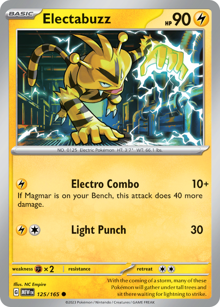 Electabuzz - 125/165 - Normal - NM - Common - 151