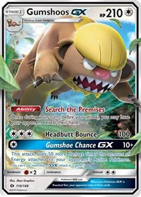 Gumshoos GX - 110/149 - Holofoil - NM - Ultra Rare - Sun & Moon Base Set