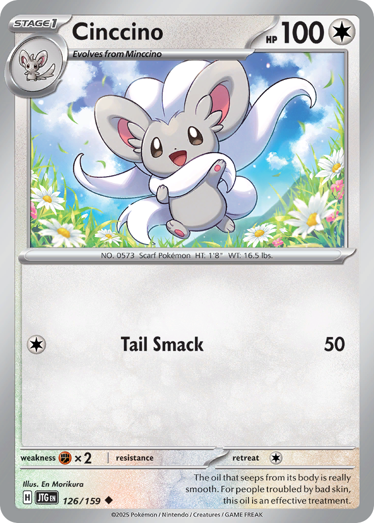 Cinccino - 126/159 - Normal - NM - Uncommon - Journey Together