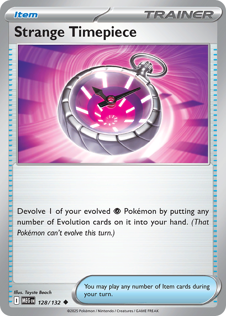 Strange Timepiece - 128/132 - Reverse Holofoil - NM - Uncommon - Mega Evolution