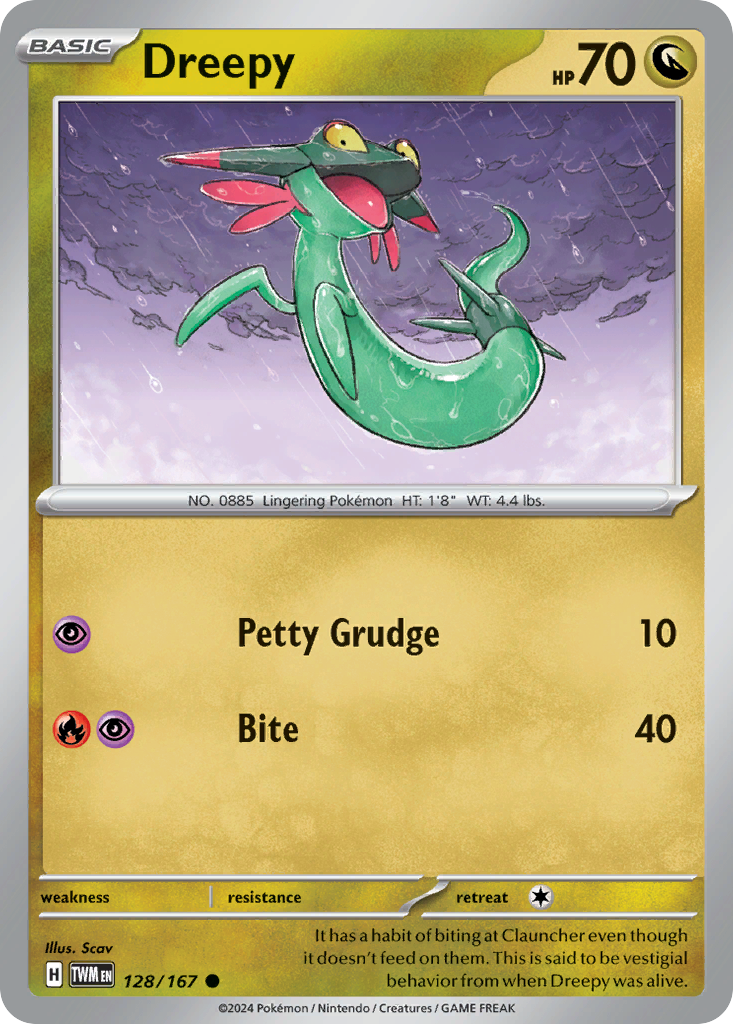 Dreepy - 128/167 - Normal - NM - Common - Twilight Masquerade