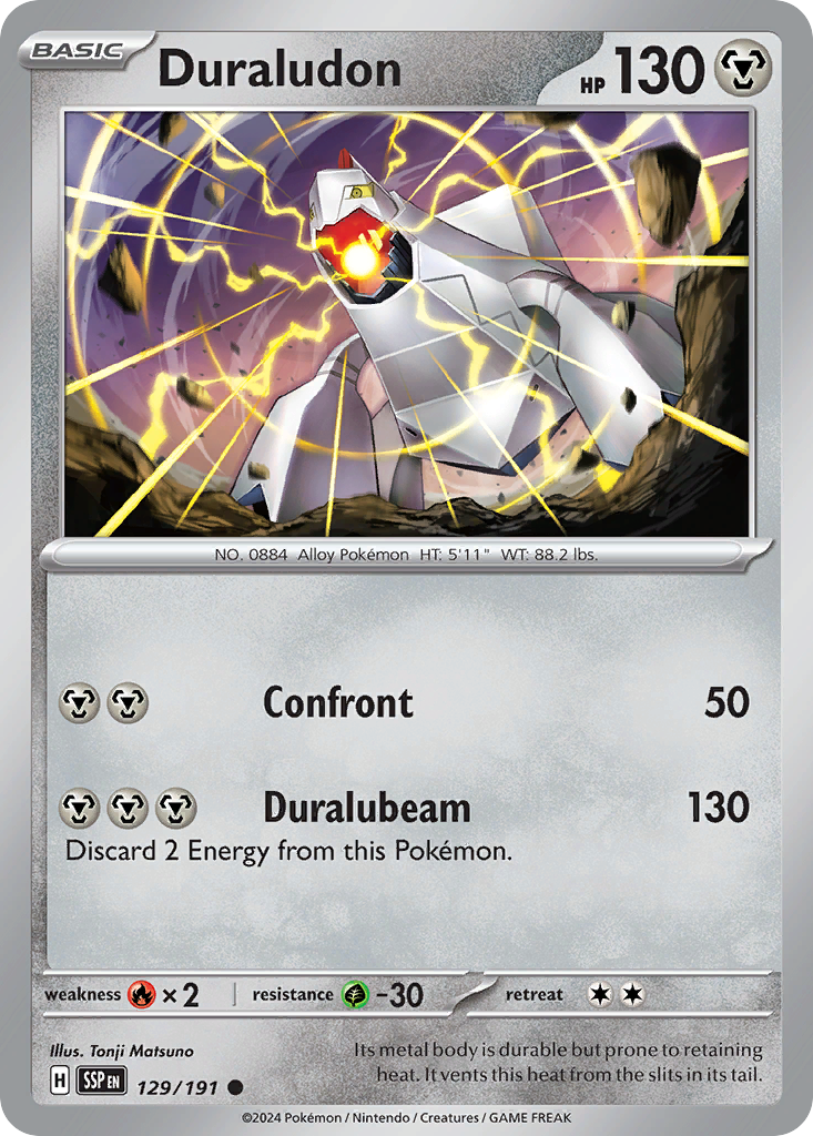 Duraludon - 129/191 - Normal - NM - Common - Surging Sparks