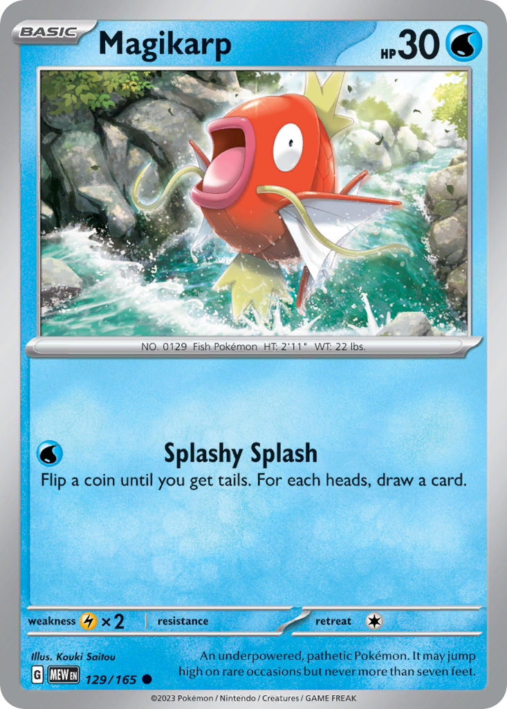 Magikarp - 129/165 - Normal - NM - Common - 151