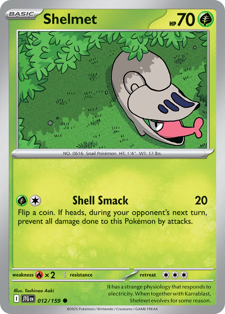 Shelmet - 12/159 - Reverse Holofoil - NM - Common - Journey Together