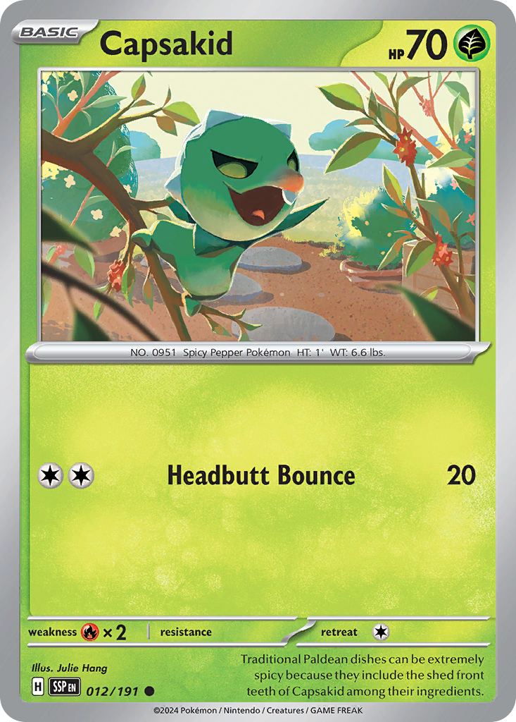 Capsakid - 12/191 - Normal - NM - Common - Surging Sparks