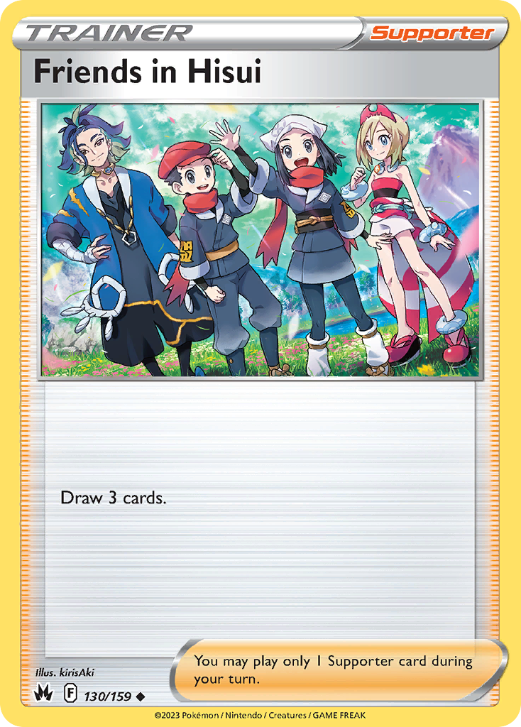 Friends in Hisui - 130/159 - Normal - NM - Uncommon - Crown Zenith