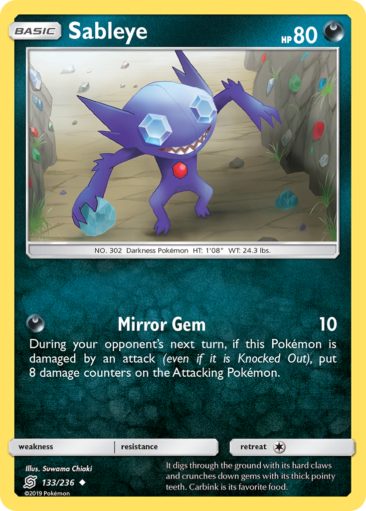 Sableye - 133/236 - Normal - NM - Uncommon - Unified Minds