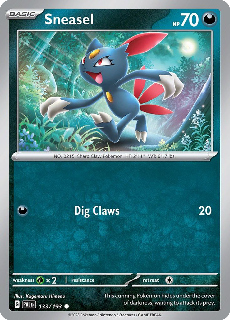 Sneasel - 133/193 - Normal - NM - Common - Paldea Evolved