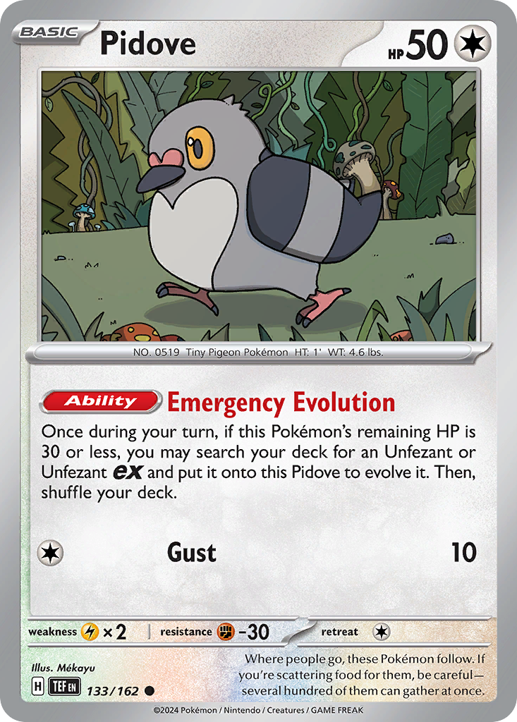 Pidove - 133/162 - Normal - NM - Common - Temporal Forces