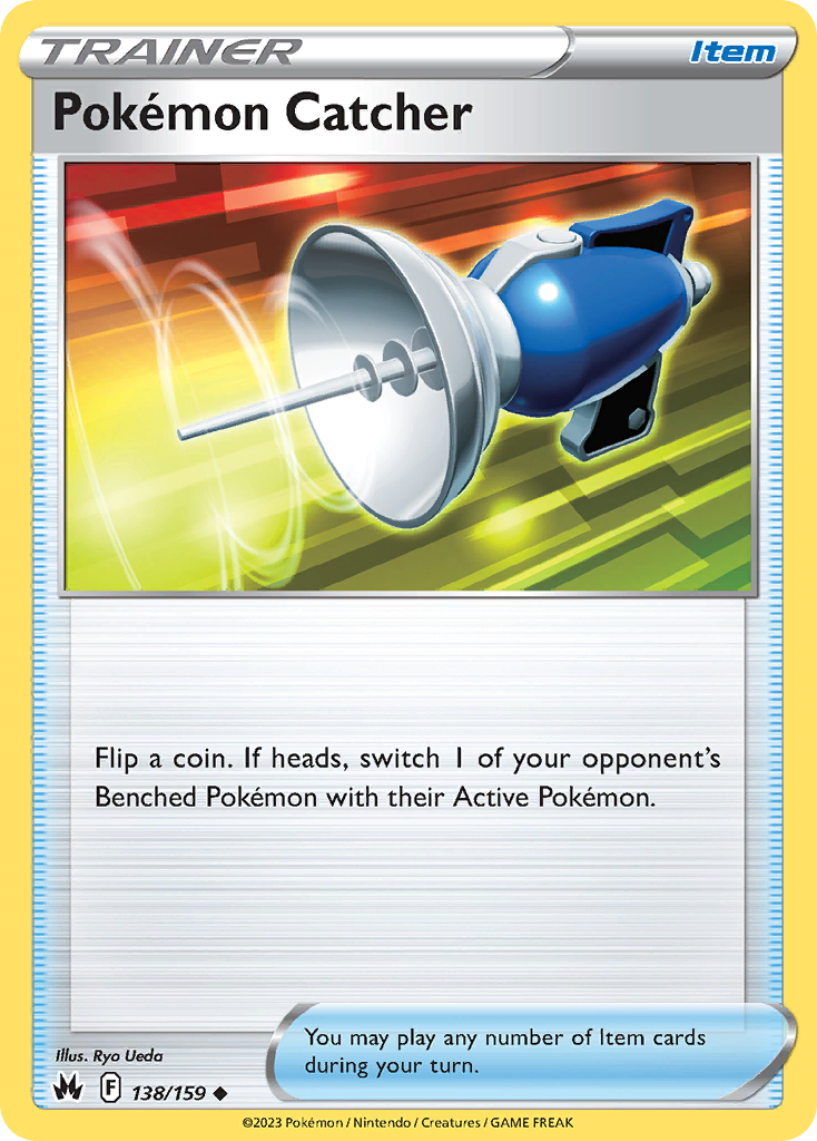 Pokémon Catcher - 138/159 - Normal - NM - Uncommon - Crown Zenith