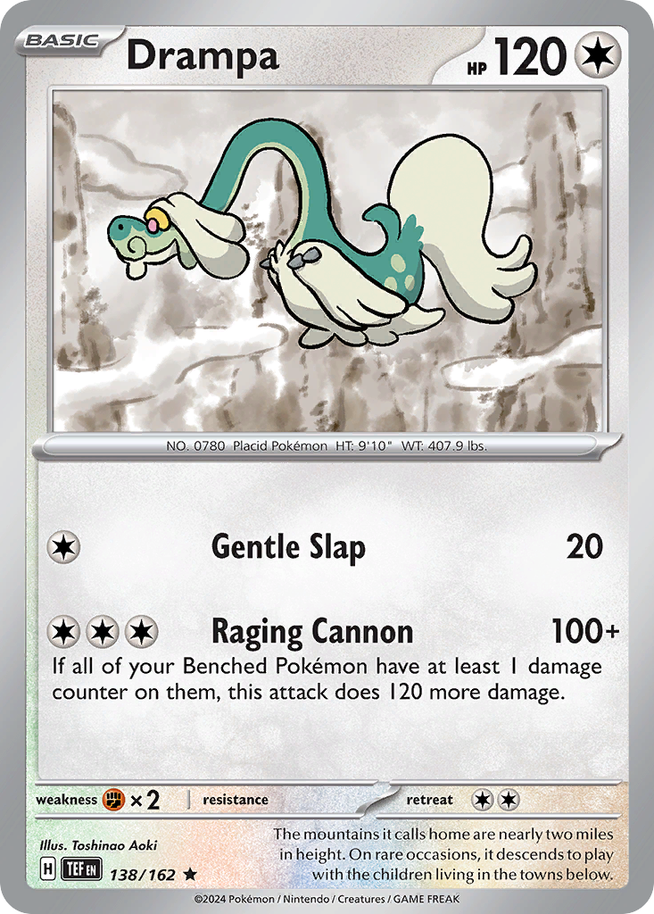Drampa - 138/162 - Holofoil - NM - Rare - Temporal Forces
