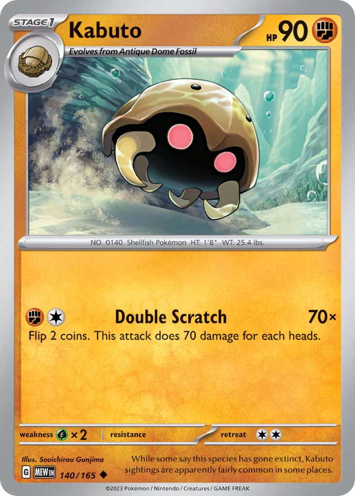 Kabuto - 140/165 - Normal - NM - Uncommon - 151