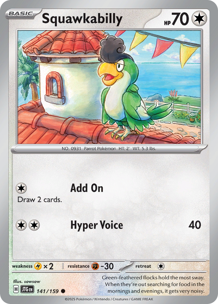 Squawkabilly - 141/159 - Normal - NM - Common - Journey Together