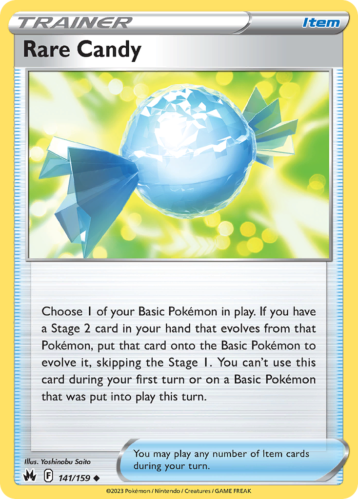 Rare Candy - 141/159 - Normal - NM - Uncommon - Crown Zenith