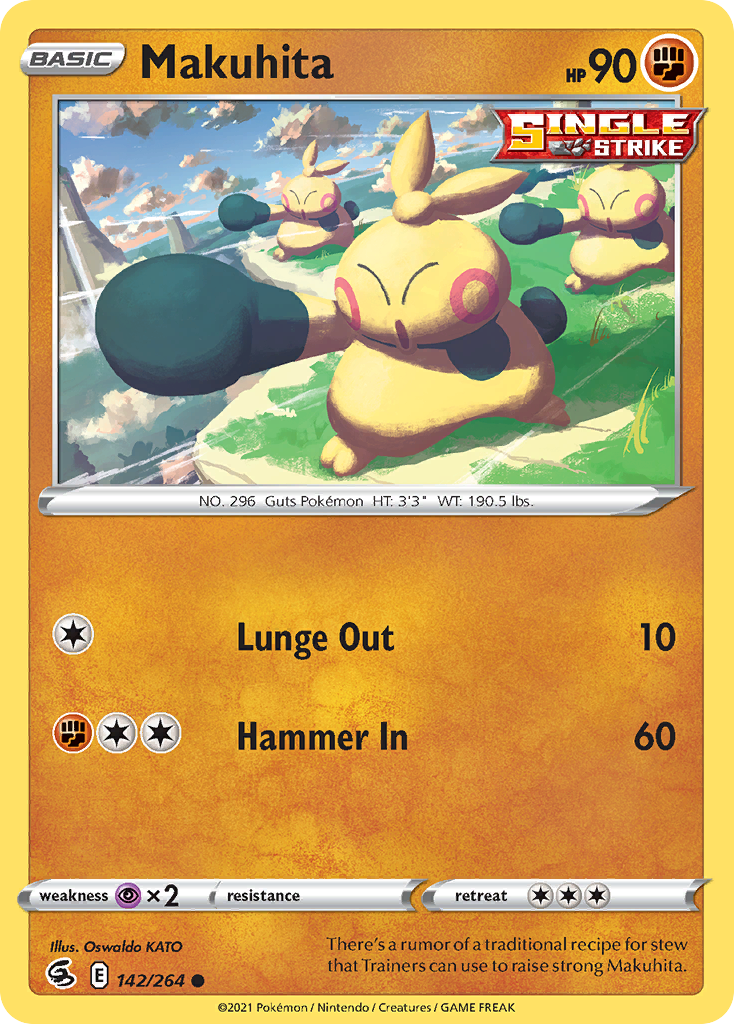 Makuhita - 142/264 - Normal - NM - Common - Fusion Strike