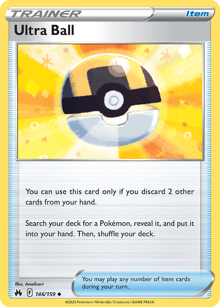 Ultra Ball - 146/159 - Normal - NM - Uncommon - Crown Zenith