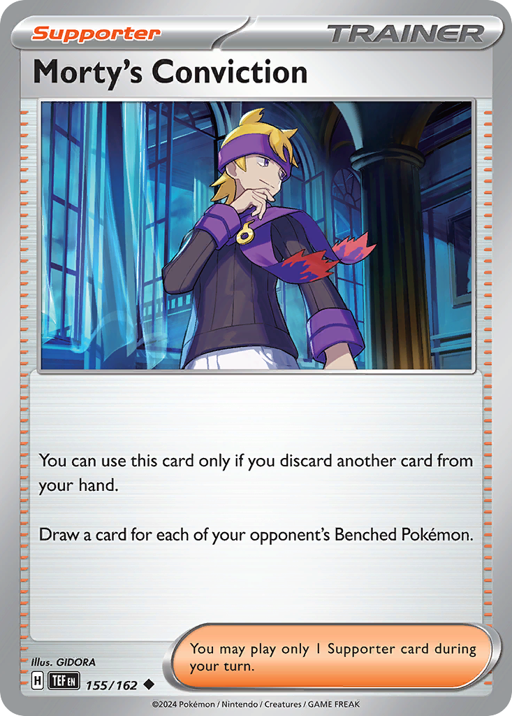 Morty's Conviction - 155/162 - Normal - NM - Uncommon - Temporal Forces