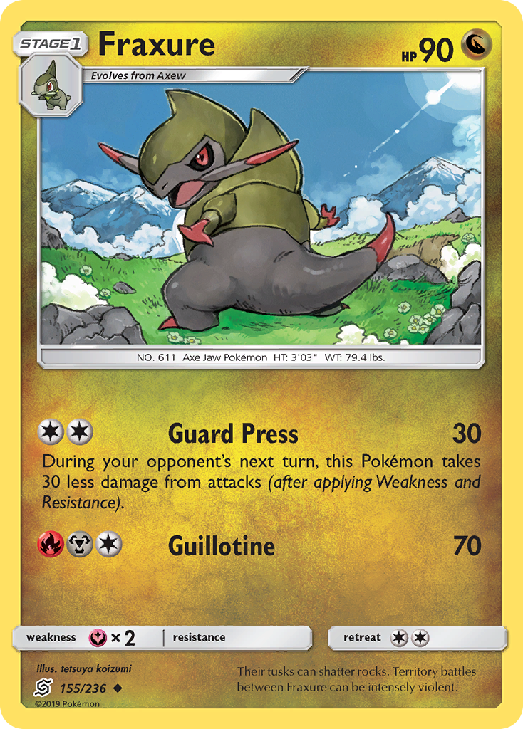 Fraxure - 155/236 - Normal - NM - Uncommon - Unified Minds