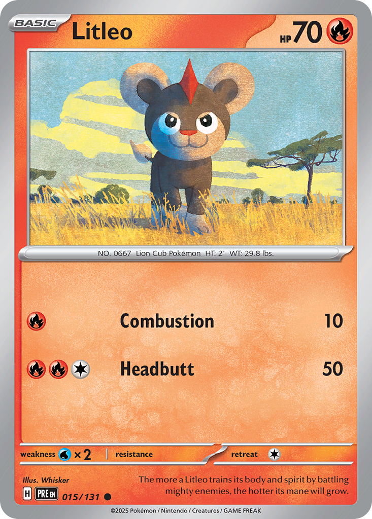 Litleo - 15/131 - Normal - NM - Common - Prismatic Evolutions