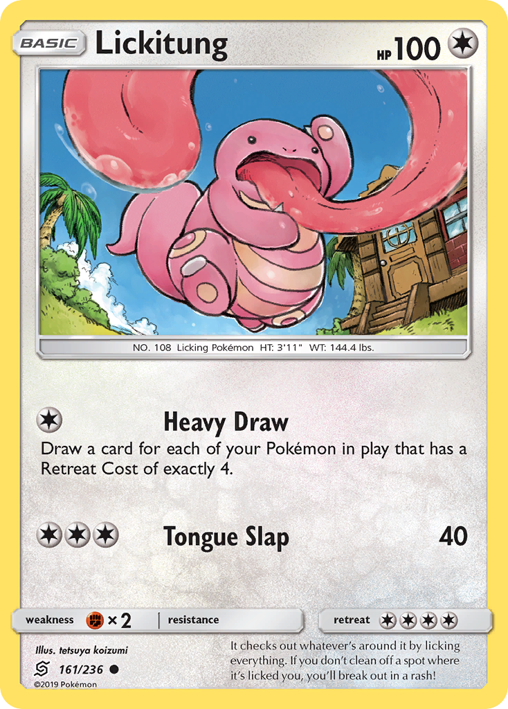 Lickitung - 161/236 - Normal - NM - Common - Unified Minds