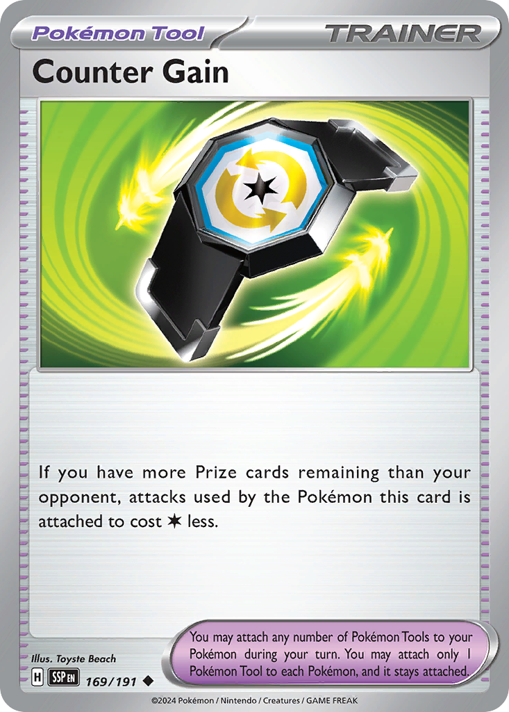 Counter Gain - 169/191 - Normal - NM - Uncommon - Surging Sparks