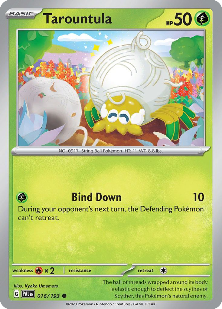 Tarountula - 16/193 - Reverse Holofoil - NM - Common - Paldea Evolved