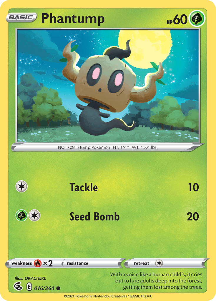 Phantump - 16/264 - Normal - NM - Common - Fusion Strike