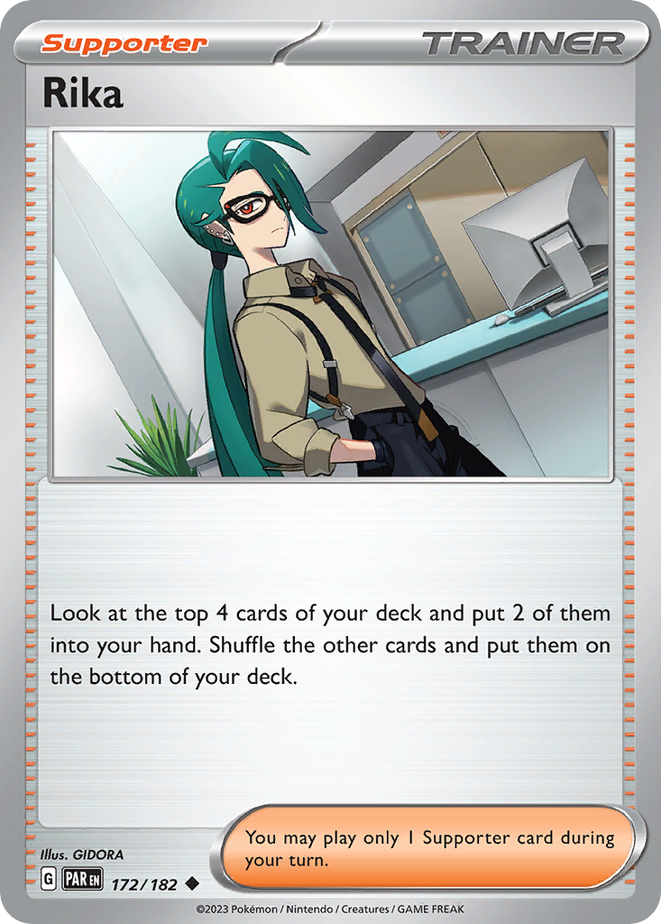 Rika - 172/182 - Normal - NM - Uncommon - Paradox Rift