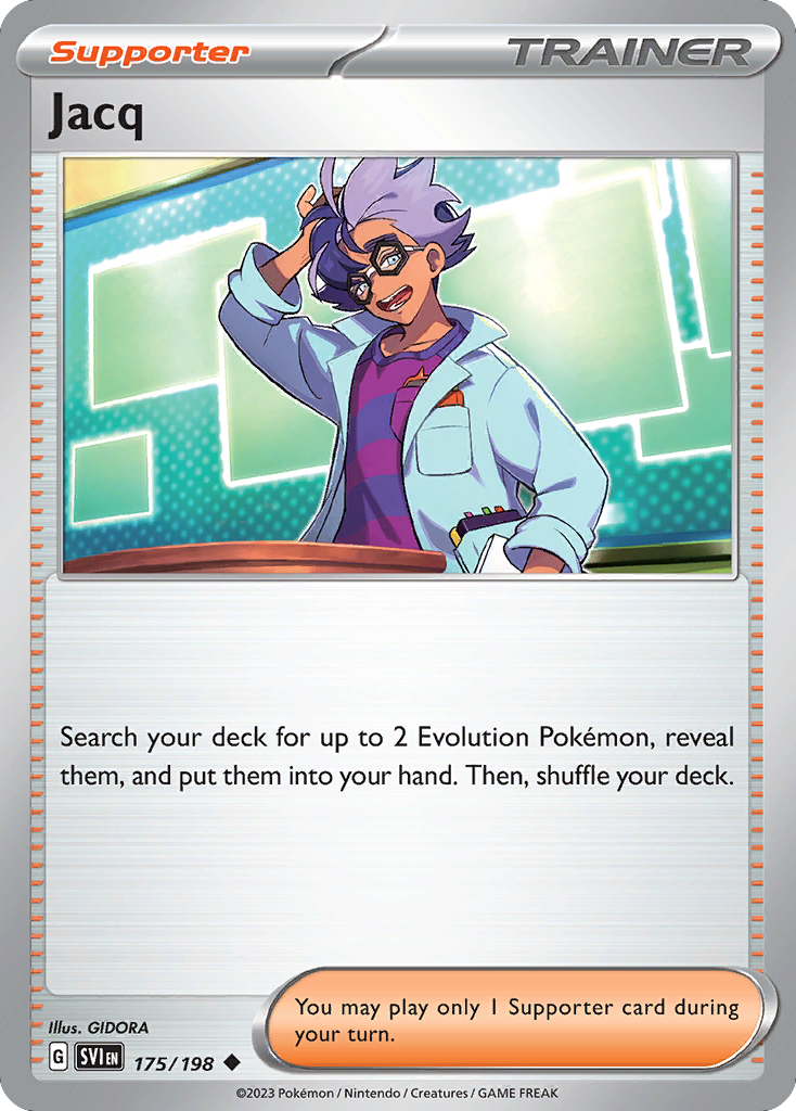 Jacq - 175/198 - Normal - NM - Uncommon - Scarlet & Violet