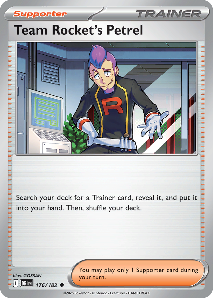 Team Rocket's Petrel - 176/182 - Normal - NM - Uncommon - Destined Rivals