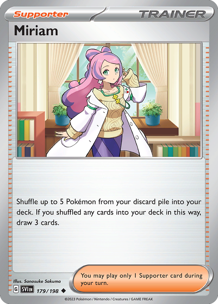 Miriam - 179/198 - Normal - NM - Uncommon - Scarlet & Violet