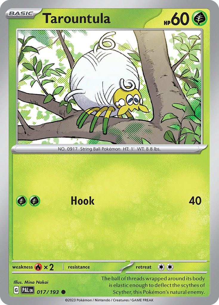 Tarountula - 17/193 - Reverse Holofoil - NM - Common - Paldea Evolved