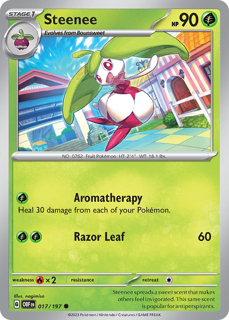 Steenee - 17/197 - Normal - NM - Common - Obsidian Flames