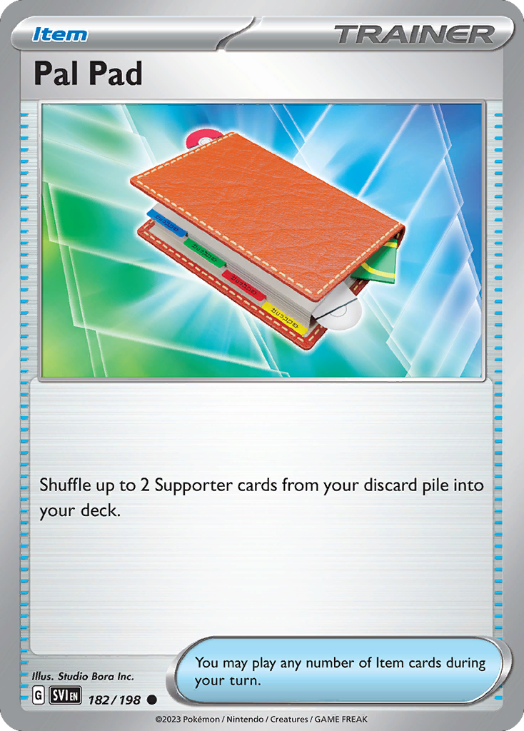 Pal Pad - 182/198 - Normal - NM - Common - Scarlet & Violet
