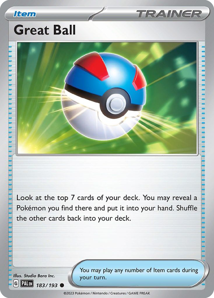 Great Ball - 183/193 - Reverse Holofoil - NM - Common - Paldea Evolved