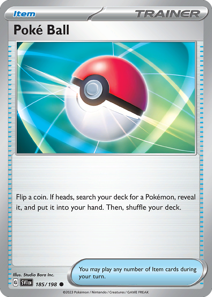 Poké Ball - 185/198 - Reverse Holofoil - NM - Common - Scarlet & Violet