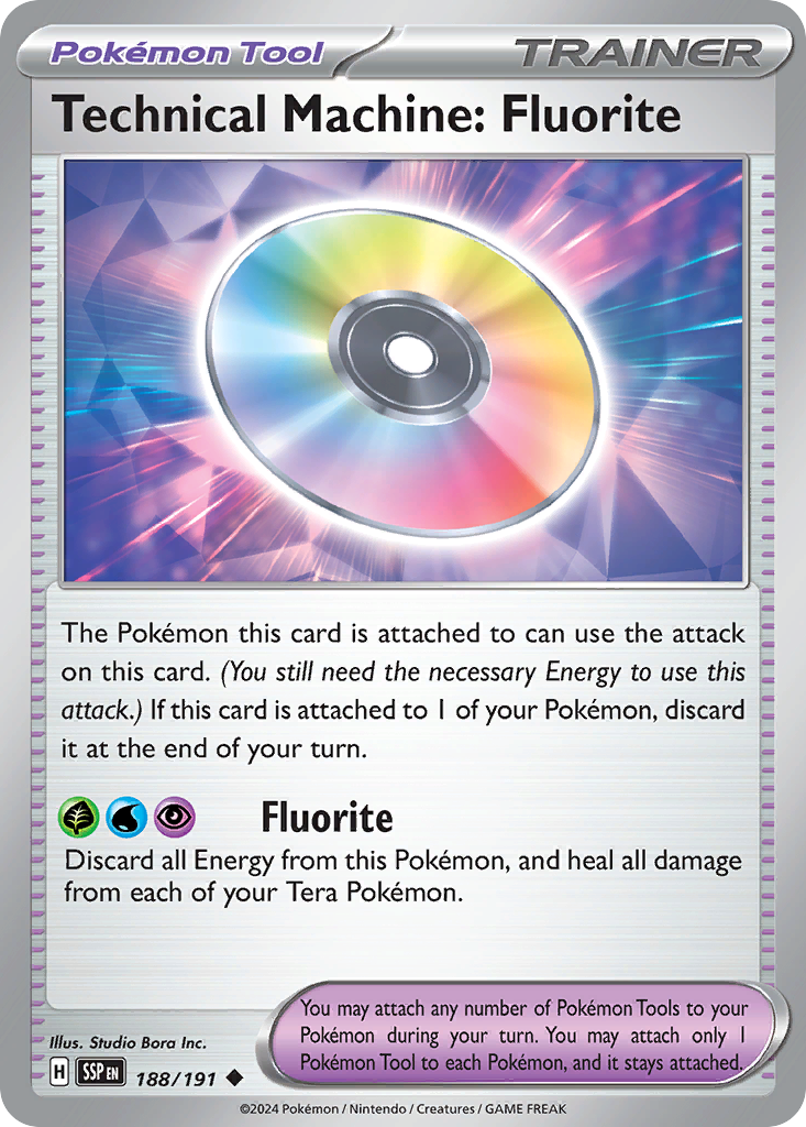 Technical Machine: Fluorite - 188/191 - Normal - NM - Uncommon - Surging Sparks