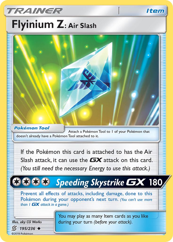 Flyinium Z: Air Slash - 195/236 - Normal - NM - Uncommon - Unified Minds
