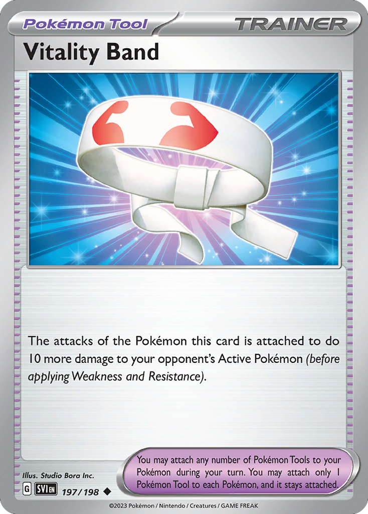 Vitality Band - 197/198 - Normal - NM - Uncommon - Scarlet & Violet