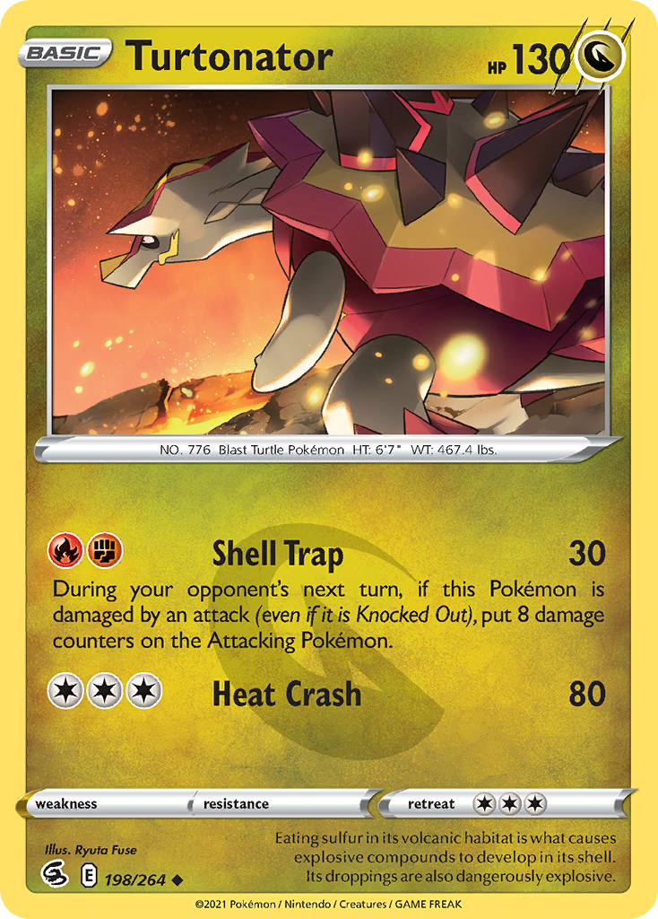 Turtonator - 198/264 - Normal - NM - Uncommon - Fusion Strike