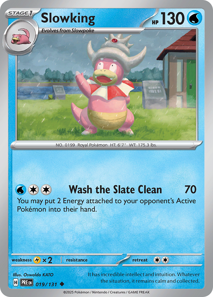 Slowking - 19/131 - Reverse Holofoil - NM - Uncommon - Prismatic Evolutions